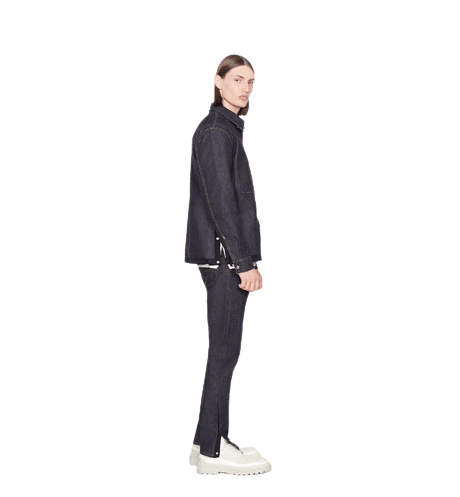 Blue Raw Cotton Denim