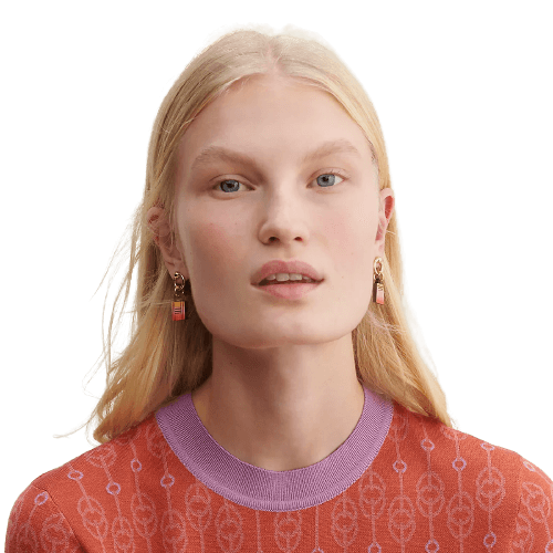 Fusion Amulette Maroquinier earrings